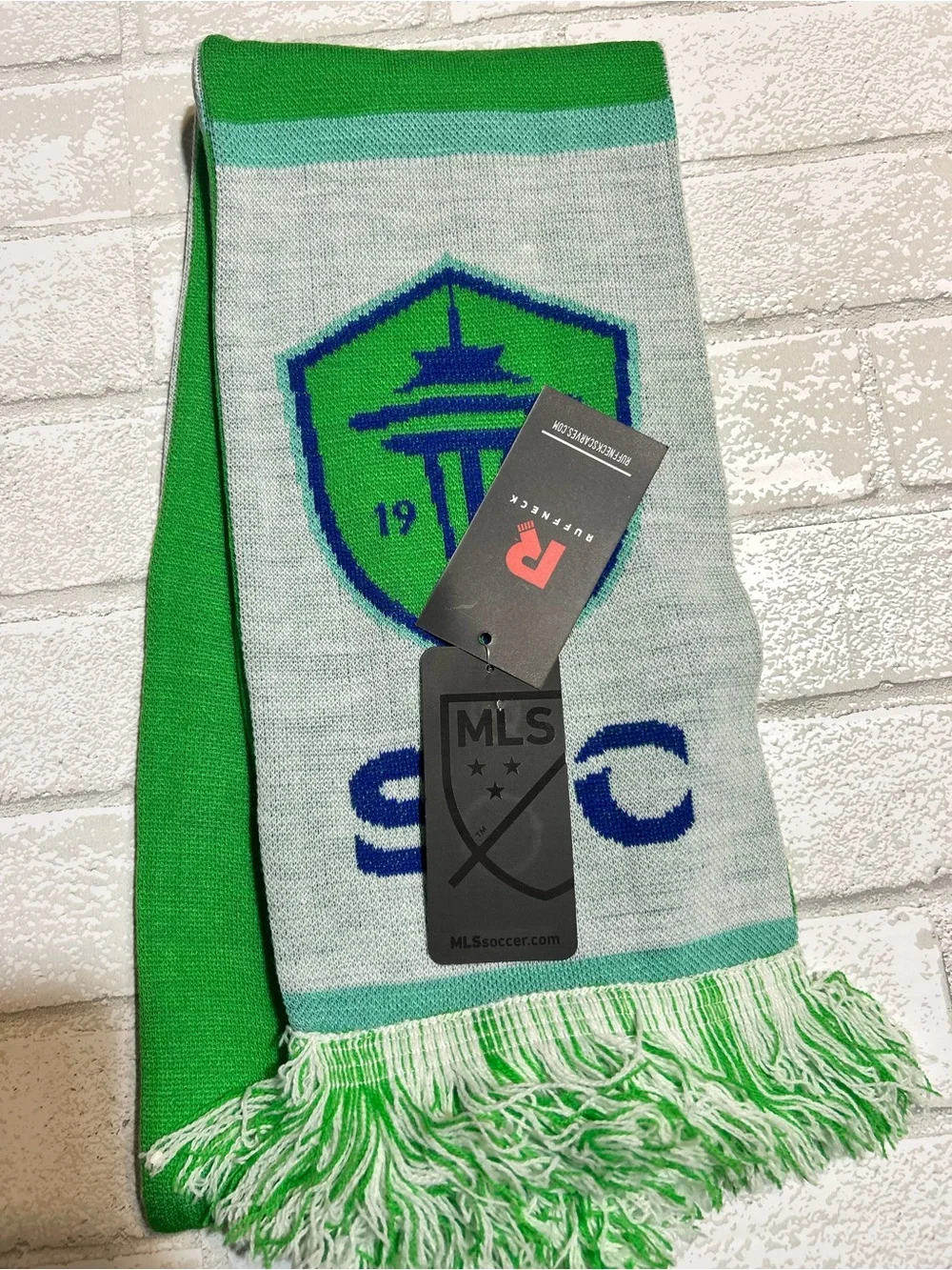 Seattle FC 'The Emerald City' Green & Gray Supporter Scarf